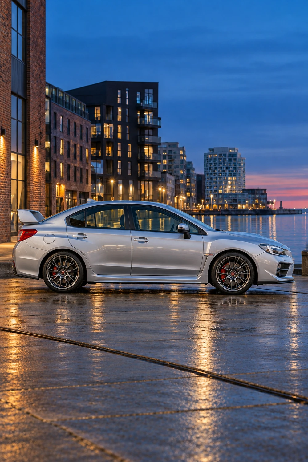 АВТО 1006749 Subaru WRX STI VA серебристый Копенгаген