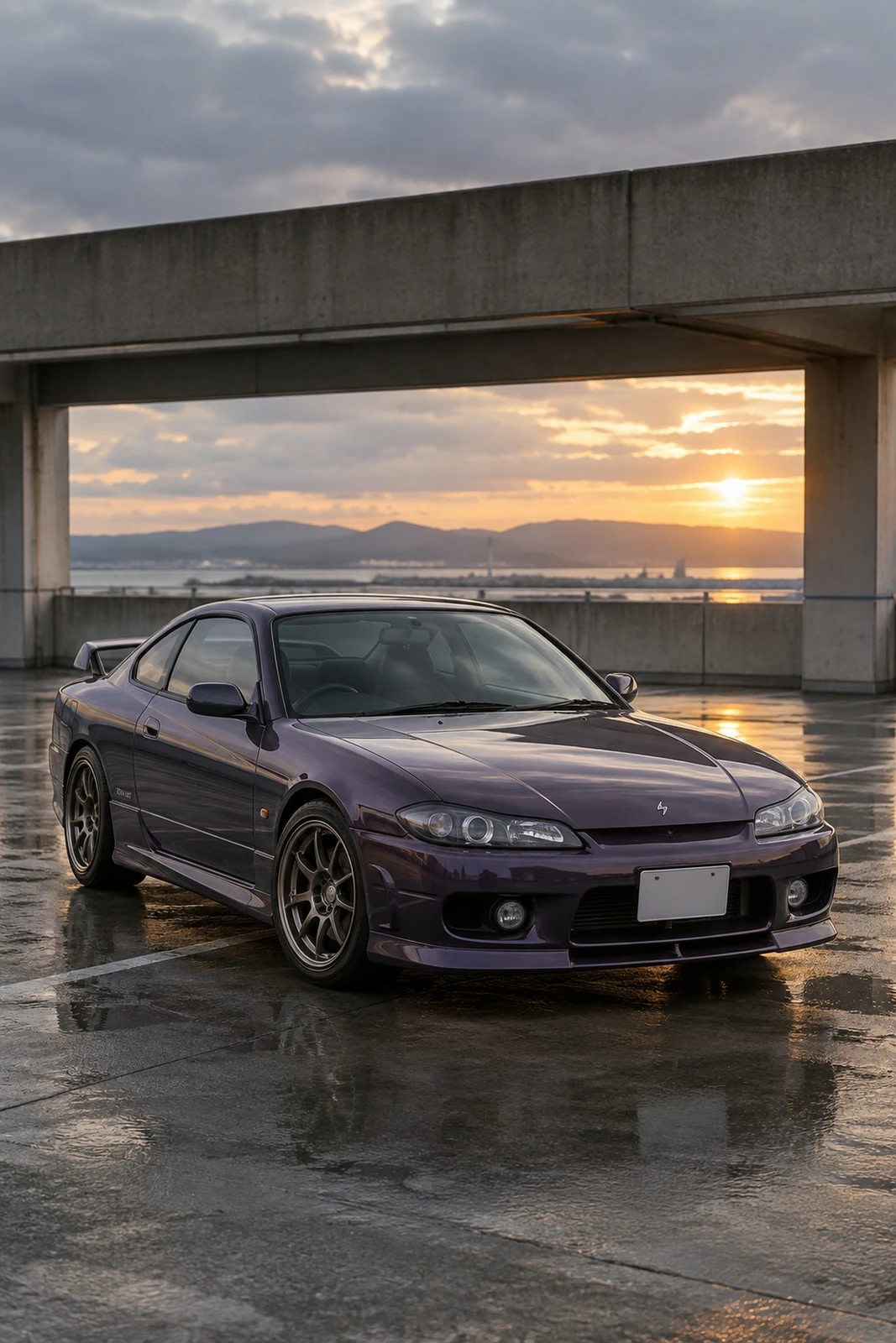 АВТО 1008203 Ниссан Сильвия S15 фиолетовый Японский паркинг