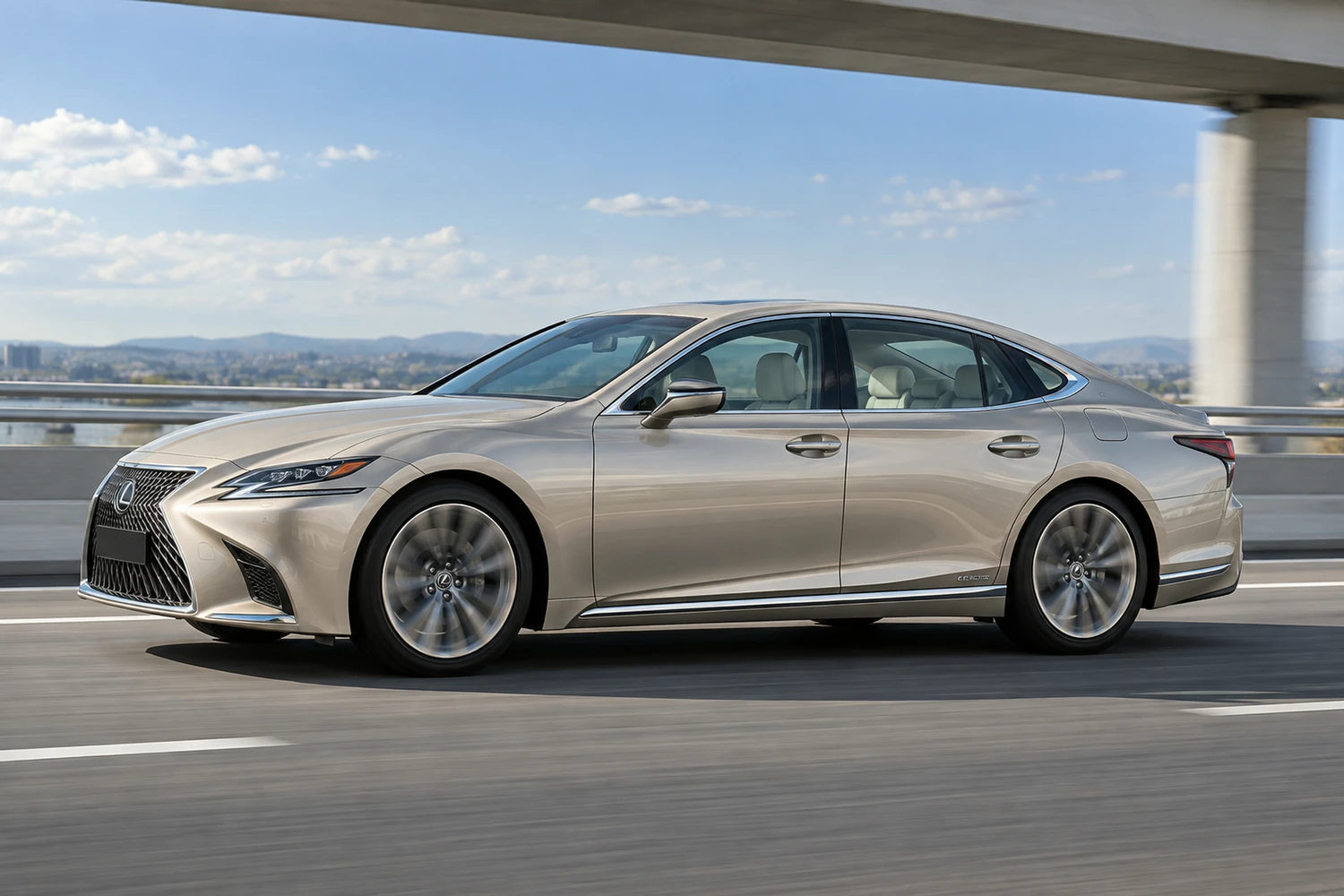 АВТО 1006807 Lexus LS500 шампань лёгкая эстакада