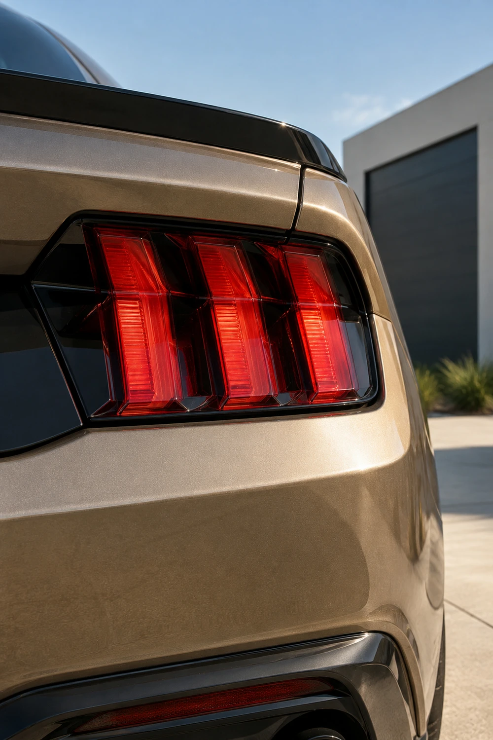 АВТО 1006848 Ford Mustang GT S650 шампань три полосы света