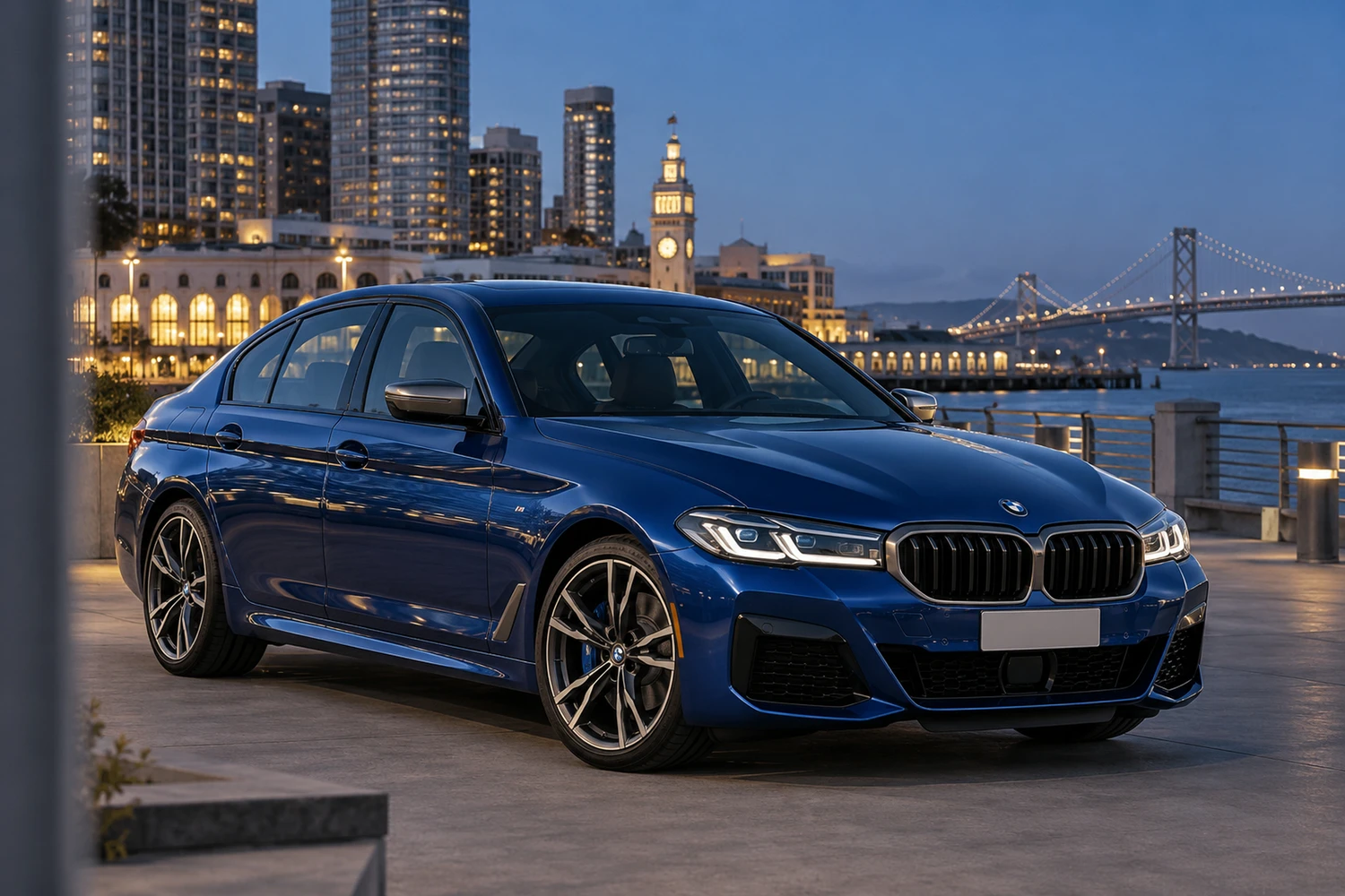 АВТО 1007124 BMW M550i G30 синий Сан Франциско