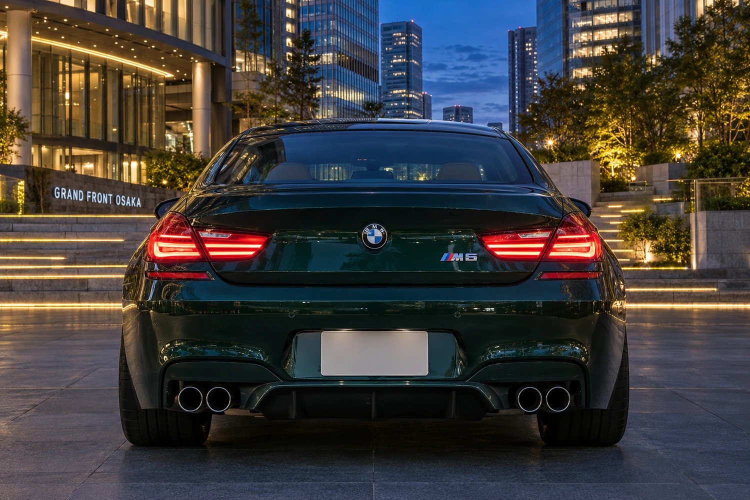 АВТО 1006872 BMW M6 Gran Coupe зелёный Осака