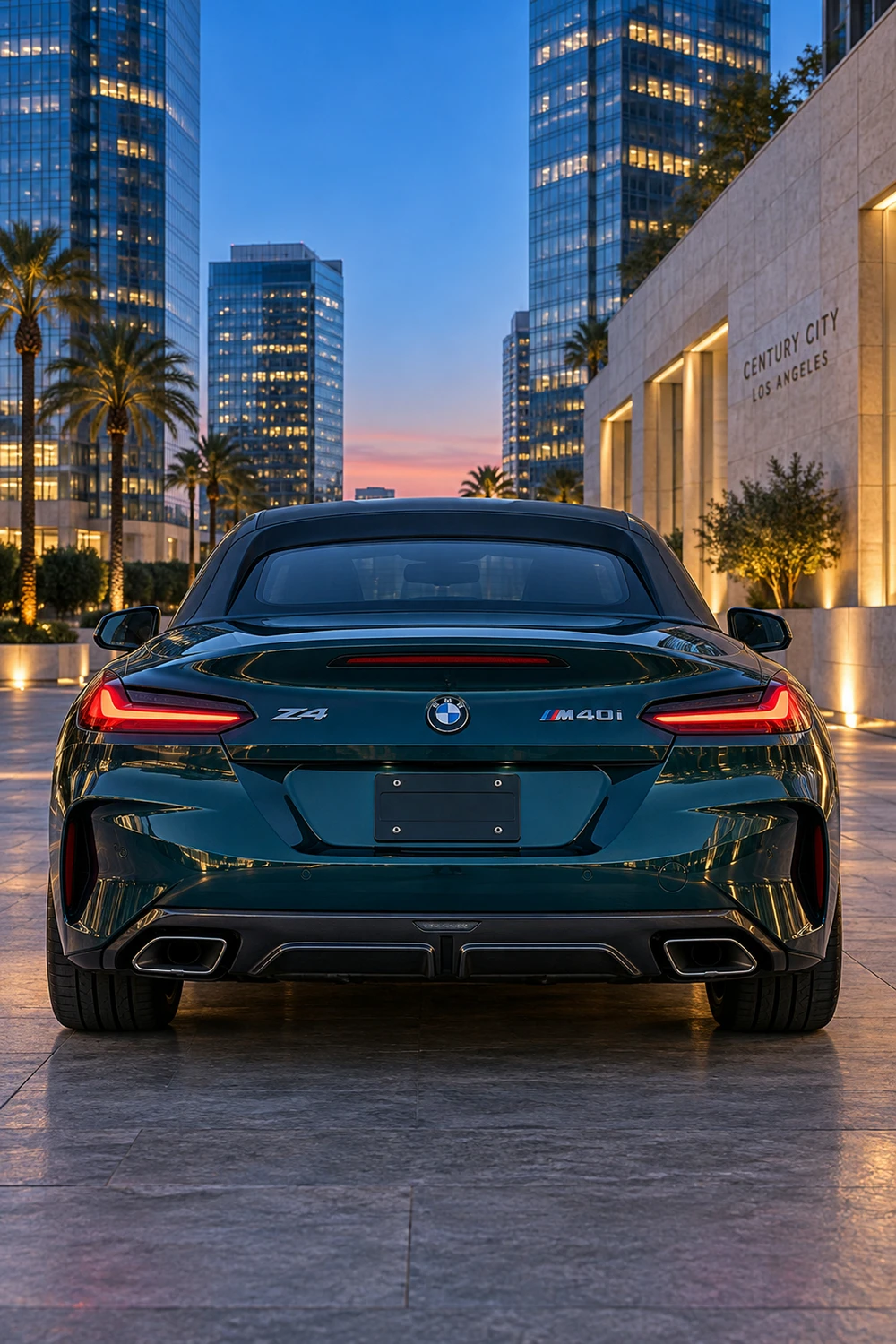 АВТО 1006852 BMW Z4 M40i бирюзовый Лос Анджелес