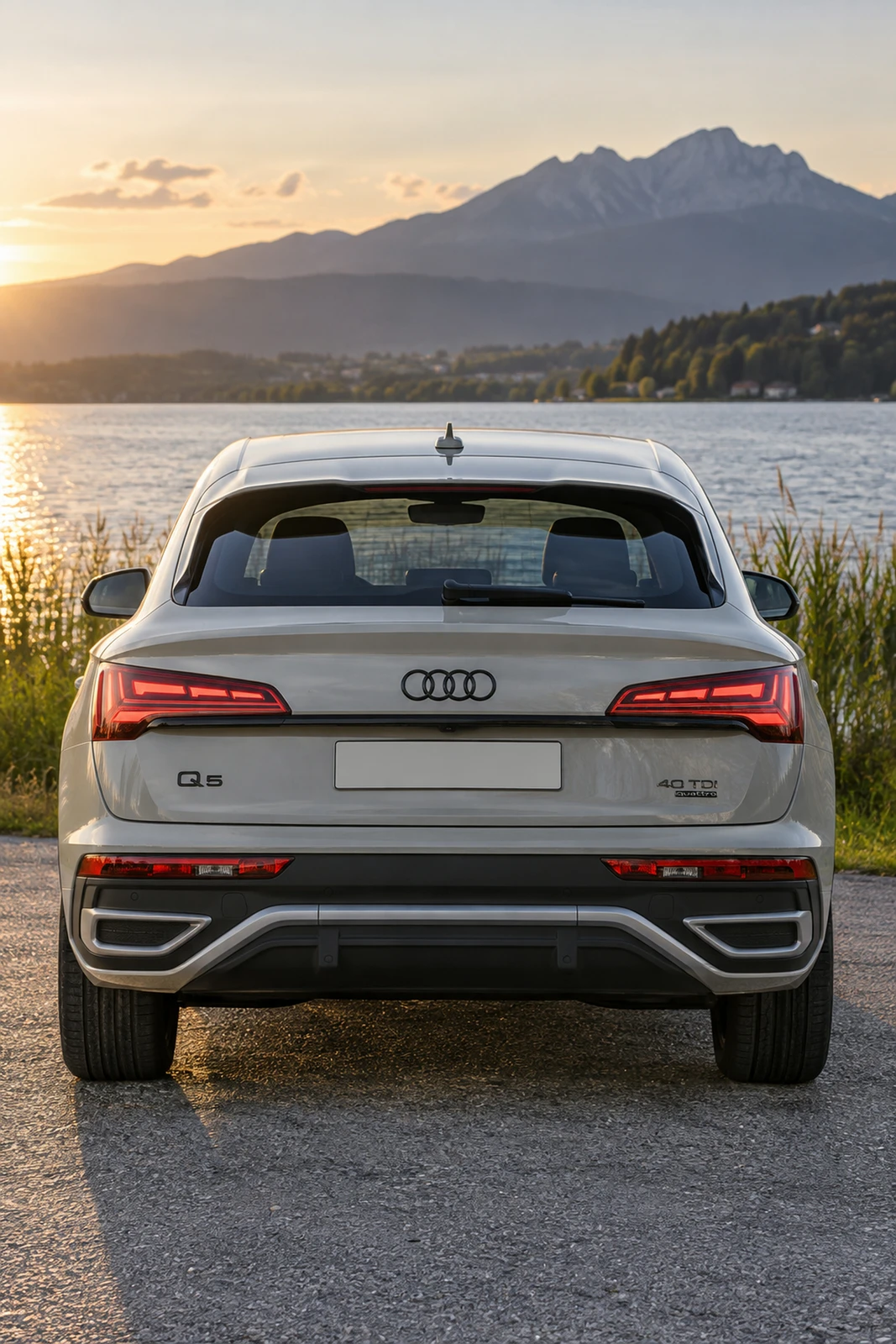 АВТО 1007911 Ауди Q5 светло-серый Австрийское озеро