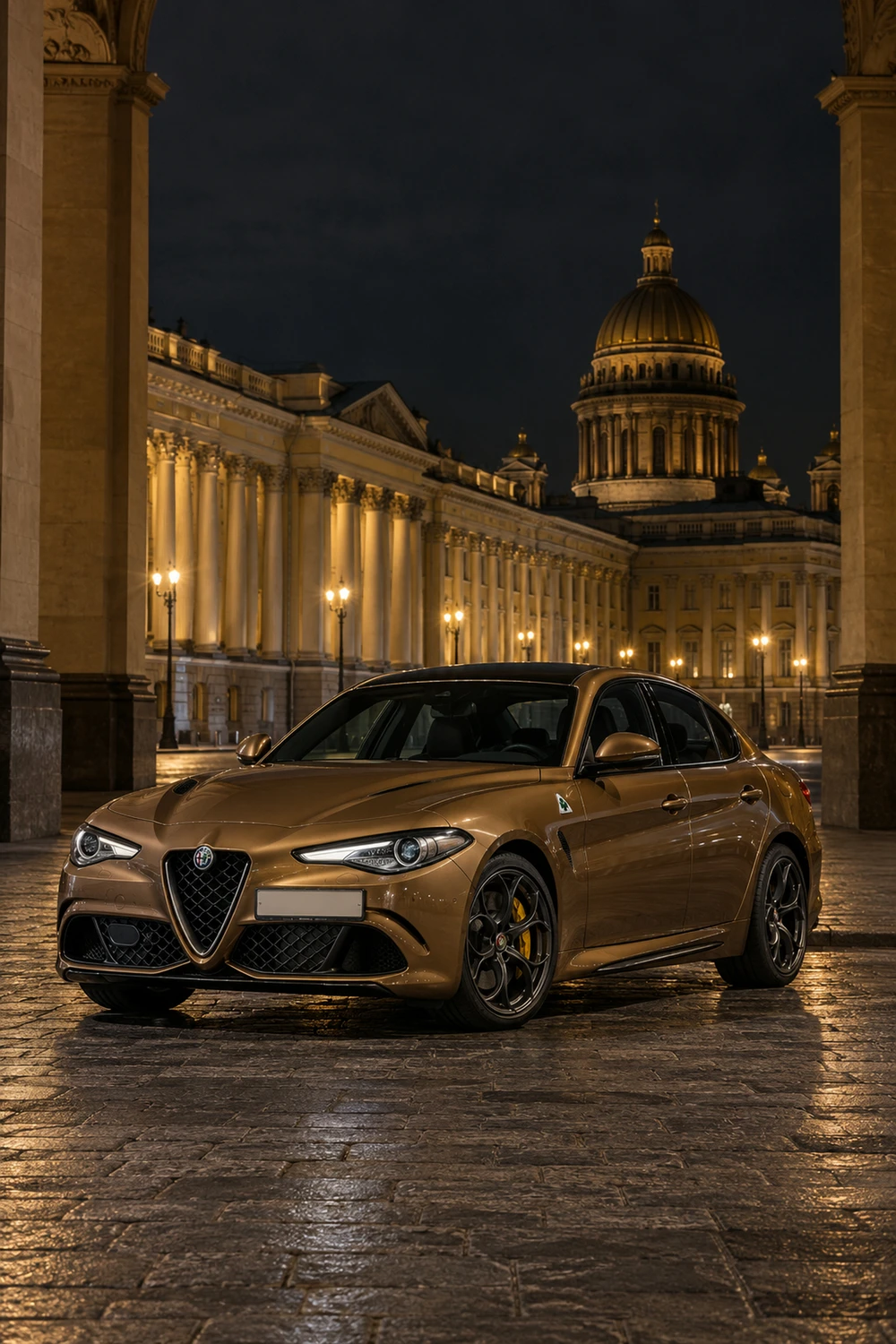 АВТО 1007327 Alfa Romeo Giulia Quadrifoglio бронзовый Санкт Петербург
