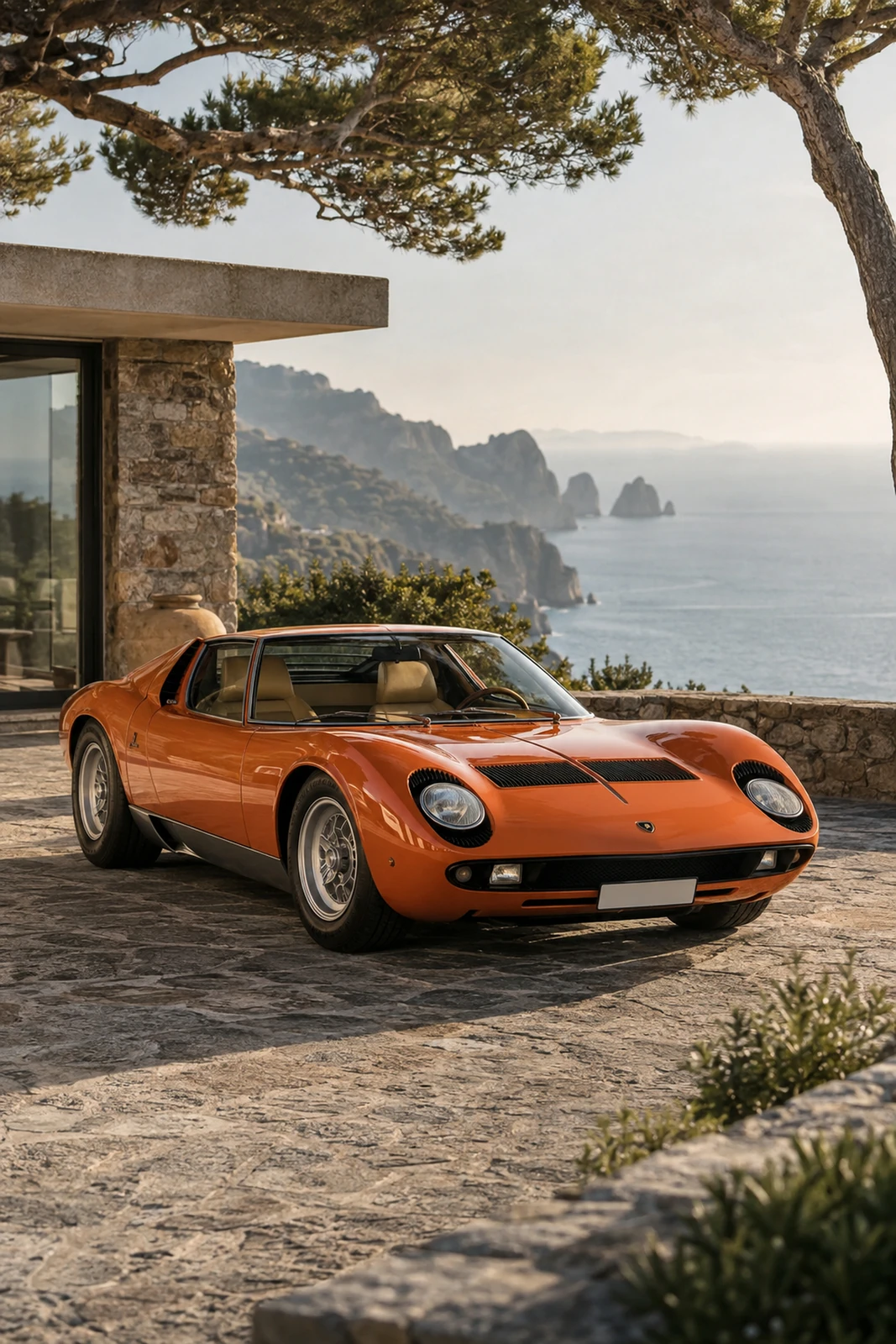 АВТО 1007827 Ламборгини-Miura-P400SV-прибрежная-вилла