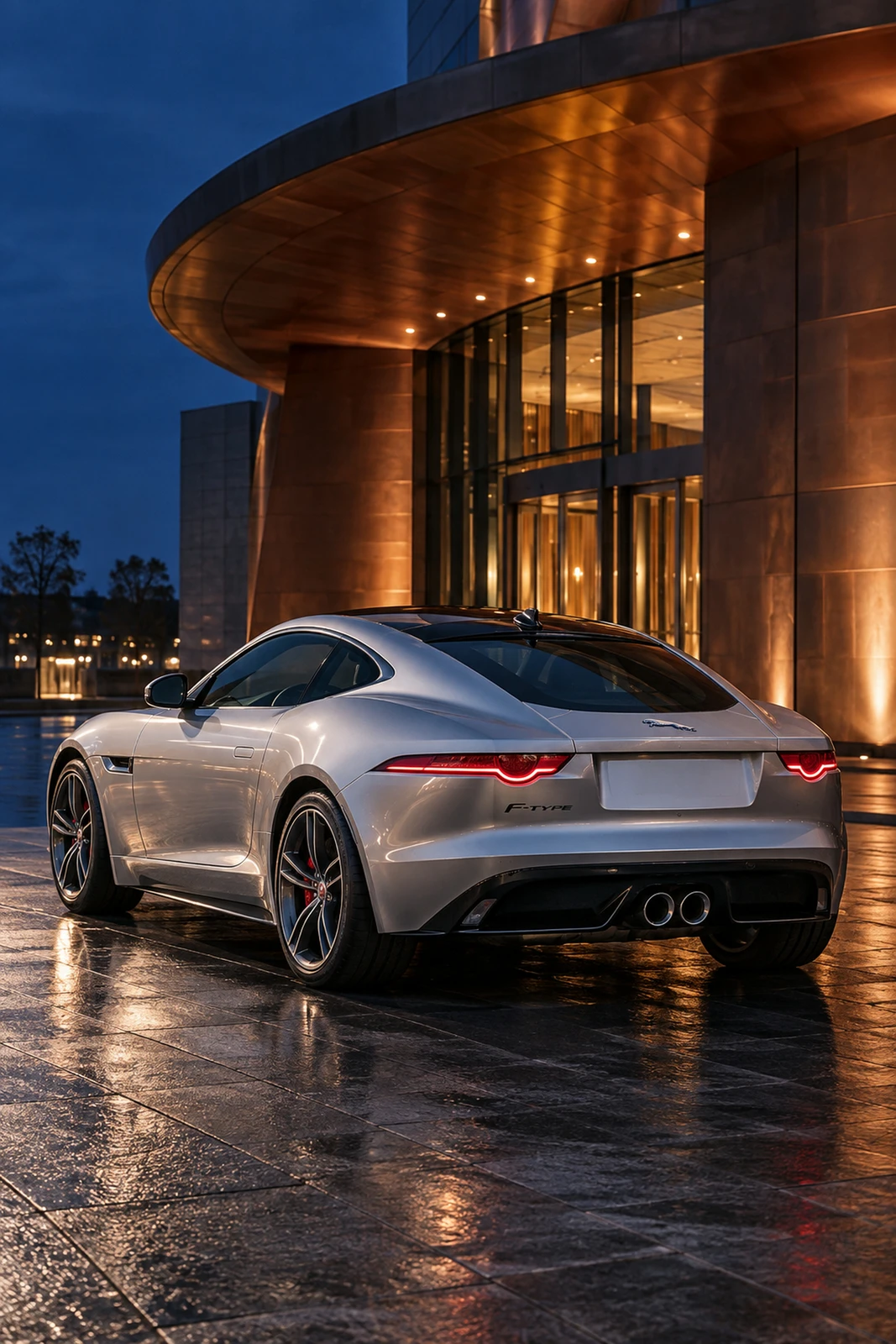 АВТО 1008259 Ягуар F Type серебристый Ночной театр