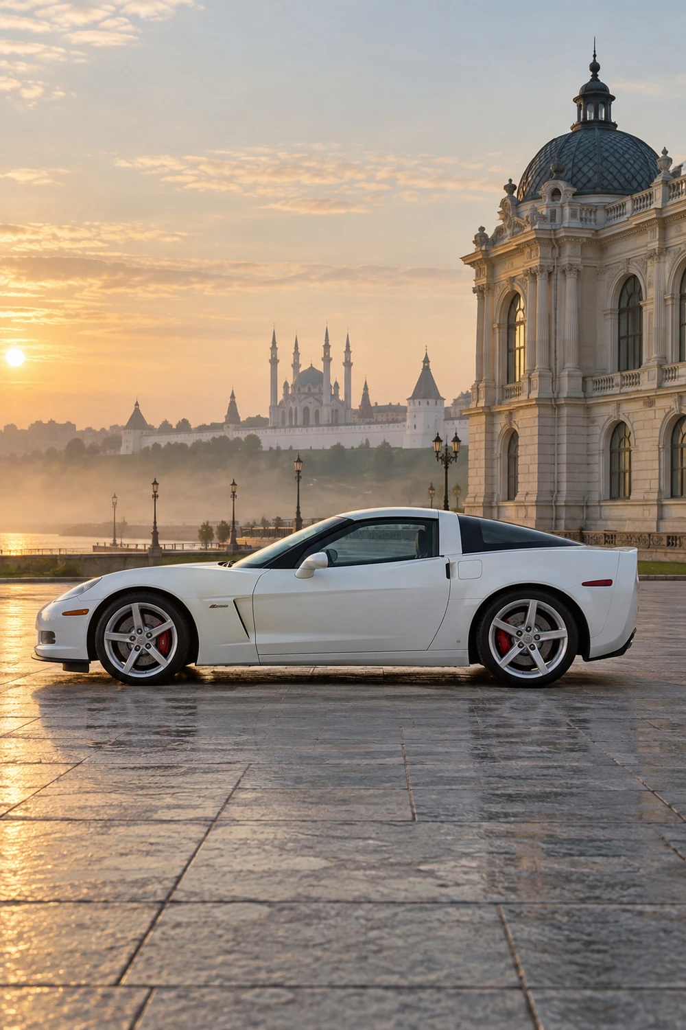 АВТО 1007313 Chevrolet Corvette C6 белый Казань