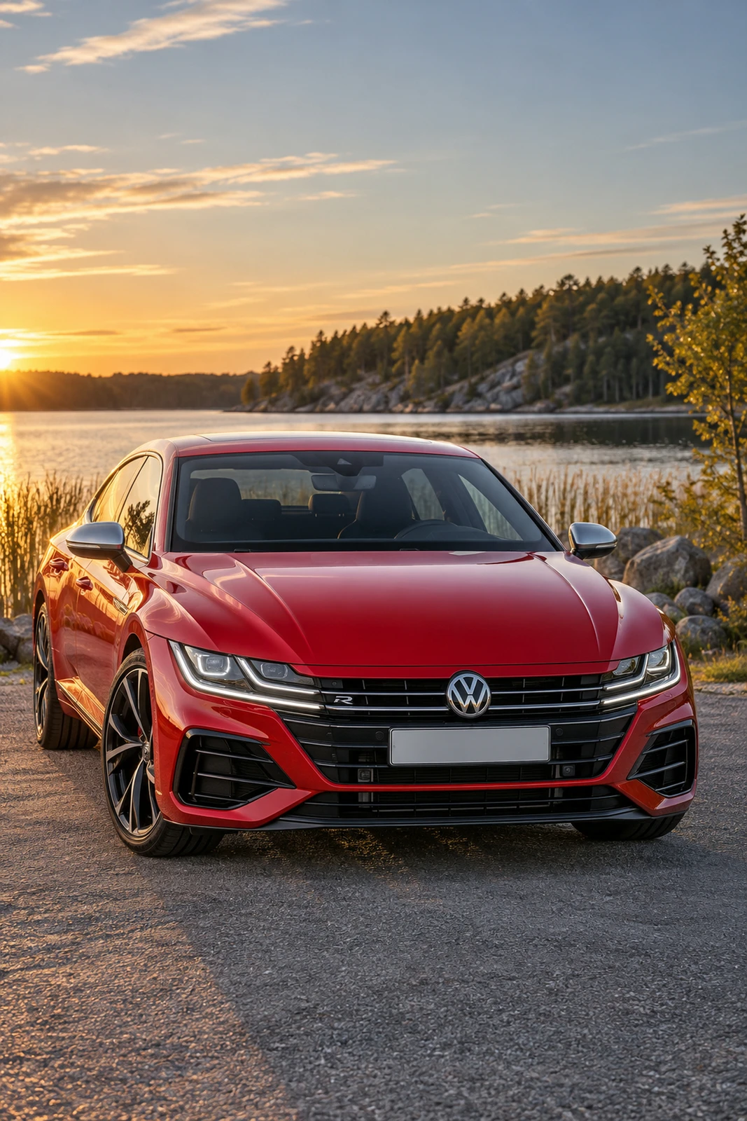 АВТО 1007861 Фольксваген Артеон красный Скандинавское озеро