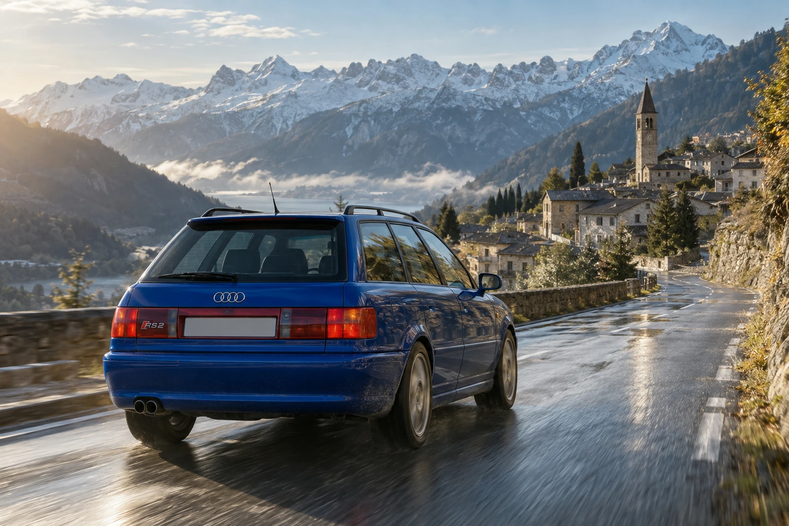 АВТО 1007788 Ауди-RS2-альпийская-деревня